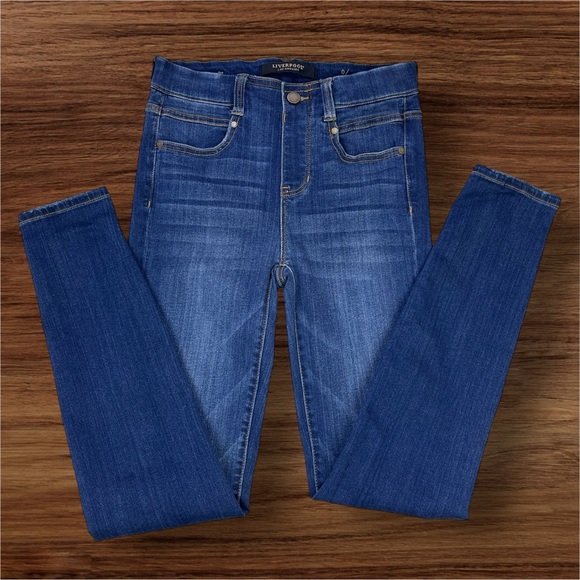 Liverpool Denim - Liverpool Los Angeles Women’s Ankle Skinny Slip On Jeans. Size 0/25